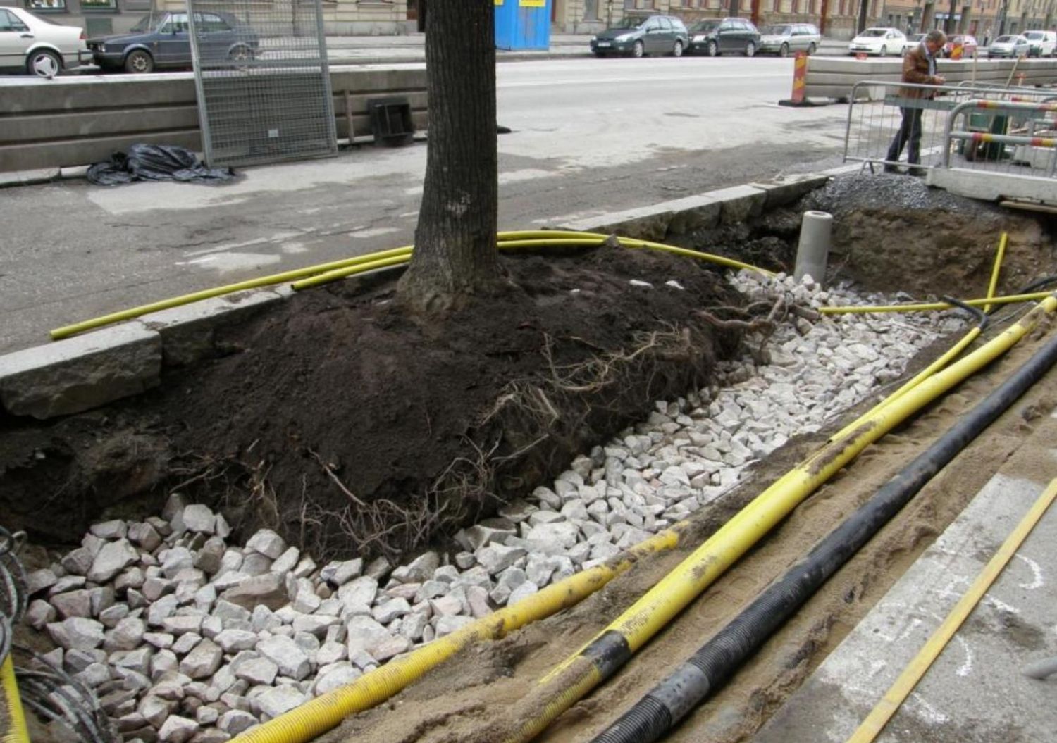 installation d'une fosse de stockholm